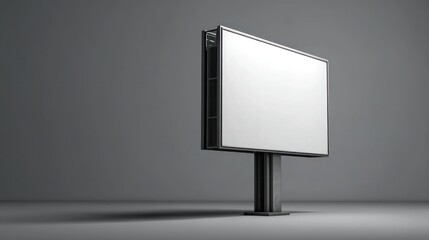 Blank outdoor billboard