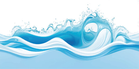 "Tranquil and serene abstract ocean wave background in soothing shades of blue, aqua, and teal. A perfect backdrop for modern websites and creative banners."
