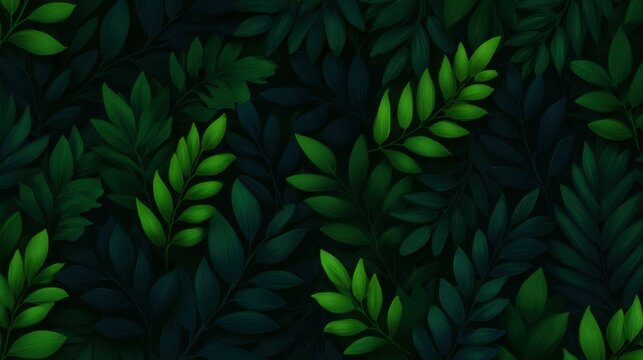 A green leafy background with green leaves