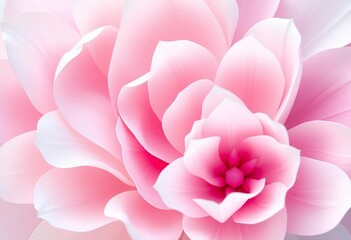 Fototapeta premium Soft pastel hues depict abstract floral forms, swirling petals and delicate lines , dreamy, flowers