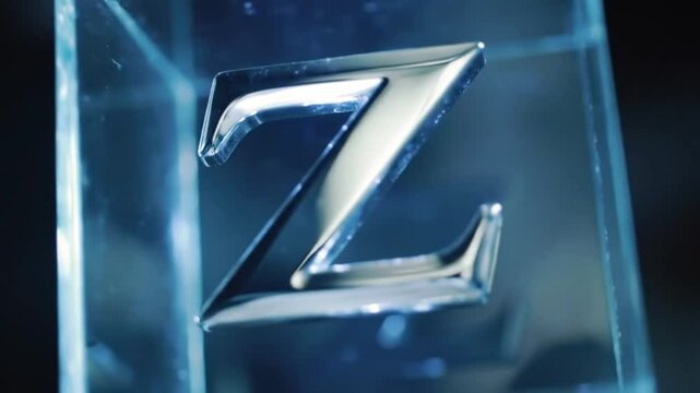Glass Logo box with letter Z