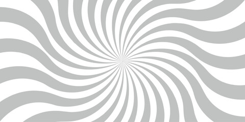 Dynamic abstract spiral design with a central focal point with wavy stripes. Hypnotic swirl radiates symmetrically sense of motion and energy.Smooth, wavy orange rays spiraling rays form symmetrical, 