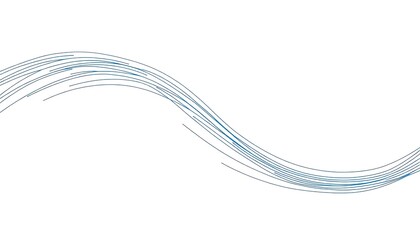 Minimal blue lines pattern on white background