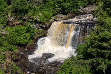 Photo of the Blackwater Falls State Park Davis West Virginia in the summer