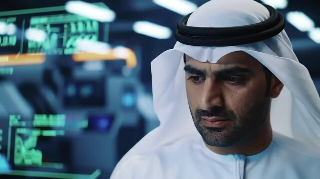 UAE Man in Modern Setting: A Portrait of Innovation