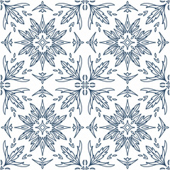 Fototapeta premium Decorative seamless pattern. A pattern of tiles