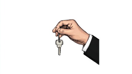 Hand holding a key (1)