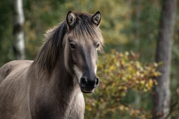 Konik horse in protected region