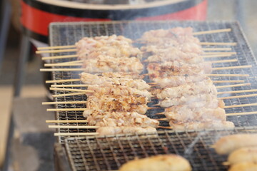 炭火焼の焼き鳥