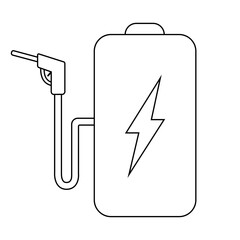Charger icon vector. Charging illustration sign. Electricity symbol. Powerbank logo.