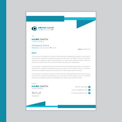 Modern and clean letterhead design template