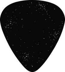 guitar pick on white background.eps