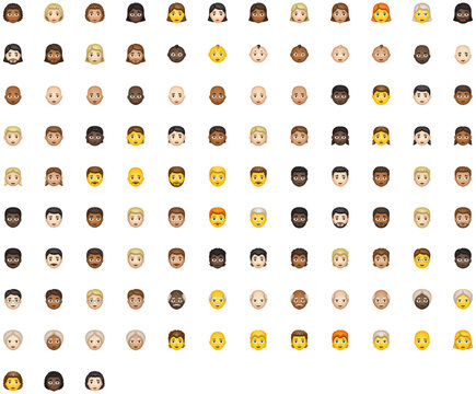 Set of Person Emoji icons