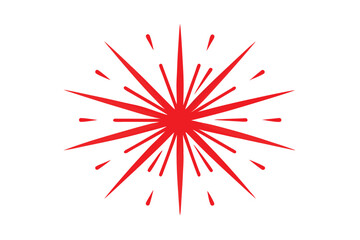 explosion of red color