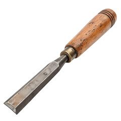 Vintage Wood Chisel Antique Carpentry Tool  Craftsmanship  Restoration on transparent background