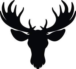 moose antler on white background.eps