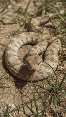 Obraz premium snake in the grass