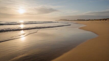 Golden Sunrise on the Shoreline