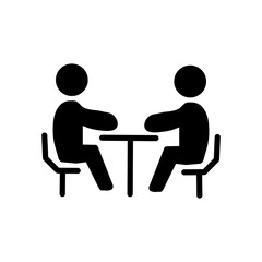 Face-to-Face Meeting Icon／対面ミーティング・面談アイコン

