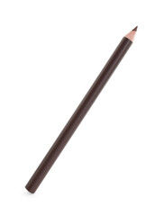One brown eyebrow pencil isolated on white