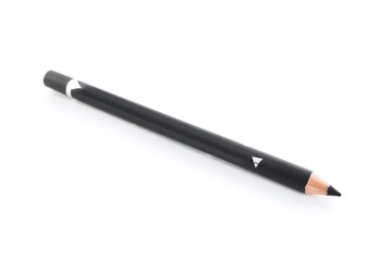 One black eyebrow pencil isolated on white