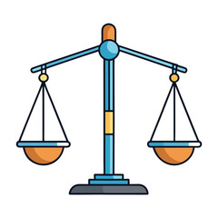 Set of Scales Icons – Flat Vector Collection of Balance and Weighing Scales