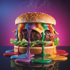  Rainbow burger
