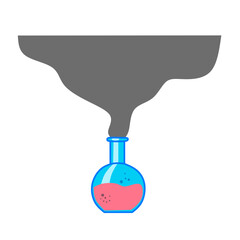 heated test tube illustration