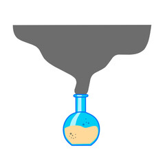 heated test tube illustration