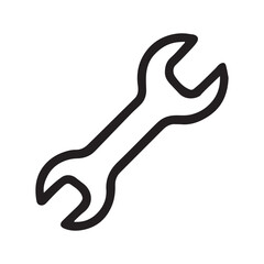 Fototapeta premium Flat Wrench Tool Vector Illustration