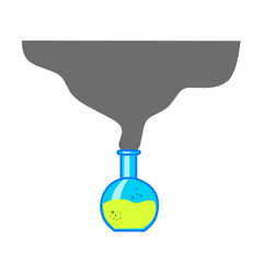 heated test tube illustration