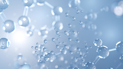 topiramate molecular structure 3d, anticonvulsant drug structural chemical formula view from a microscope