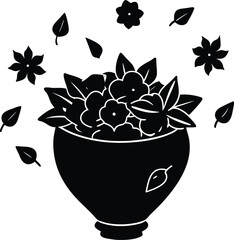 potpourri on white background.eps