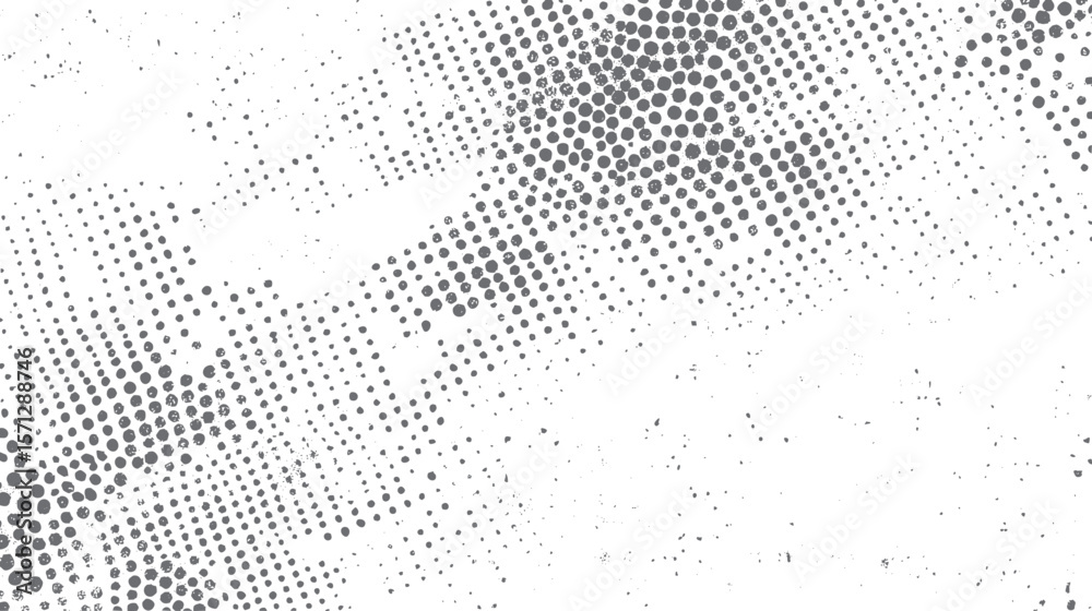 Poster retro halftone effect with grunge texture dots. abstract pattern overlay background. ideal for distr