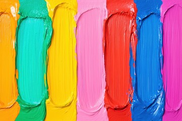 Fototapeta premium Torn canvas with splashes of bold paint strokes, artistic and layered, representing raw creative energy. , closes up