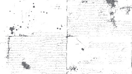 Old ink handwriting texture with grunge effect. Faded script overlay background design. Ideal for vintage, rustic, and print work.