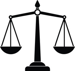 scales of justice on white background.eps