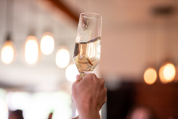 glasses of champagne