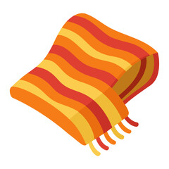 Cozy Blanket Silhouette Vector