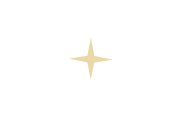 golden star on white background, PNG