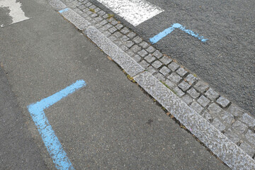 Fototapeta premium signalisation au sol