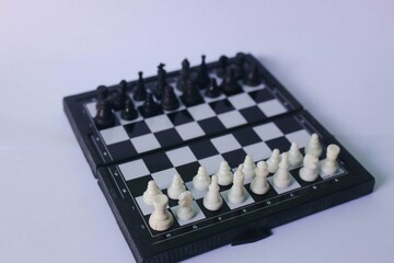 A strategy game using pieces