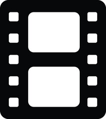 Classic Film Roll Silhouette Illustration