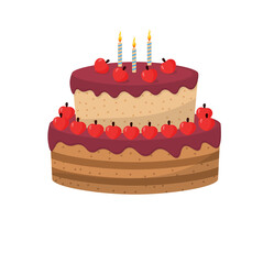 Png festive cupcake birthday card with cartoon vector dessert candle pink elegant sweet modern love celebration greeting food

