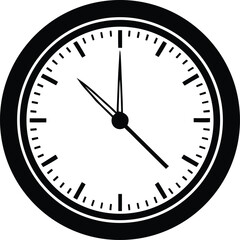 wall clock on white background.eps