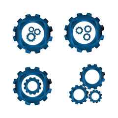 Gears and cogs Illustrative design showing engineering and industrial technology