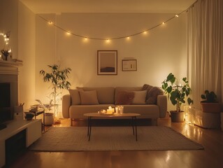 Hygge Haven: A Scandinavian Living Room Embracing Warmth and Simplicity, living room interior