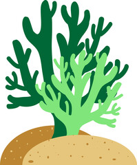 바다속에 사는 산호초