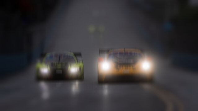 Motion blur race car racing on speed track, Motion blurred super car race on street track circuit, Automobile automotive transportation vehicle background,