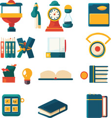education icons set